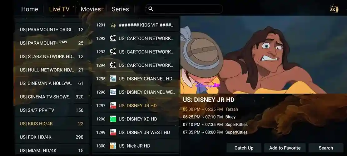 Preview 2 - Apollo Group Premium IPTV Subscription