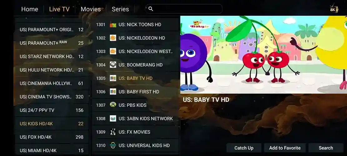 Preview 3 - Apollo Group Premium IPTV Subscription
